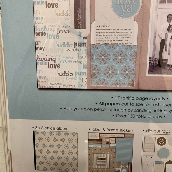 SEI Scrapbook in a bag Granny’s Kitchen. 8x8 memory book kit - Picture 6 of 6